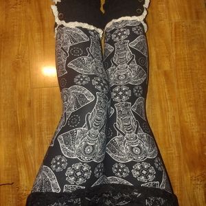 One Size Adult Mandala Elephant Print Leggings